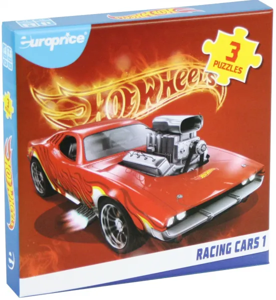 Пъзел 3 в 1 Hot Wheels - 1 1