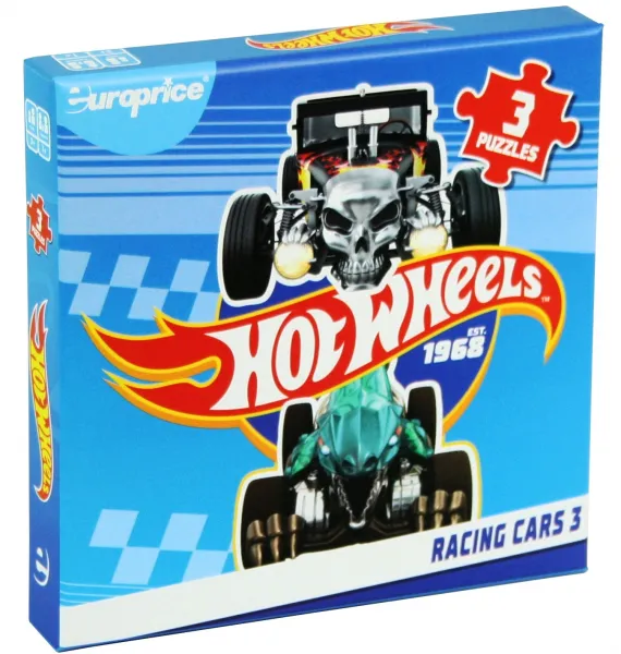 Пъзел 3 в 1 Hot Wheels - 3 1