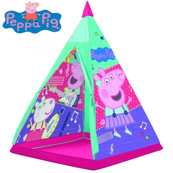 Детска палатка Peppa Pig вигвам 100х100х140см типи Пепа Пиг 1