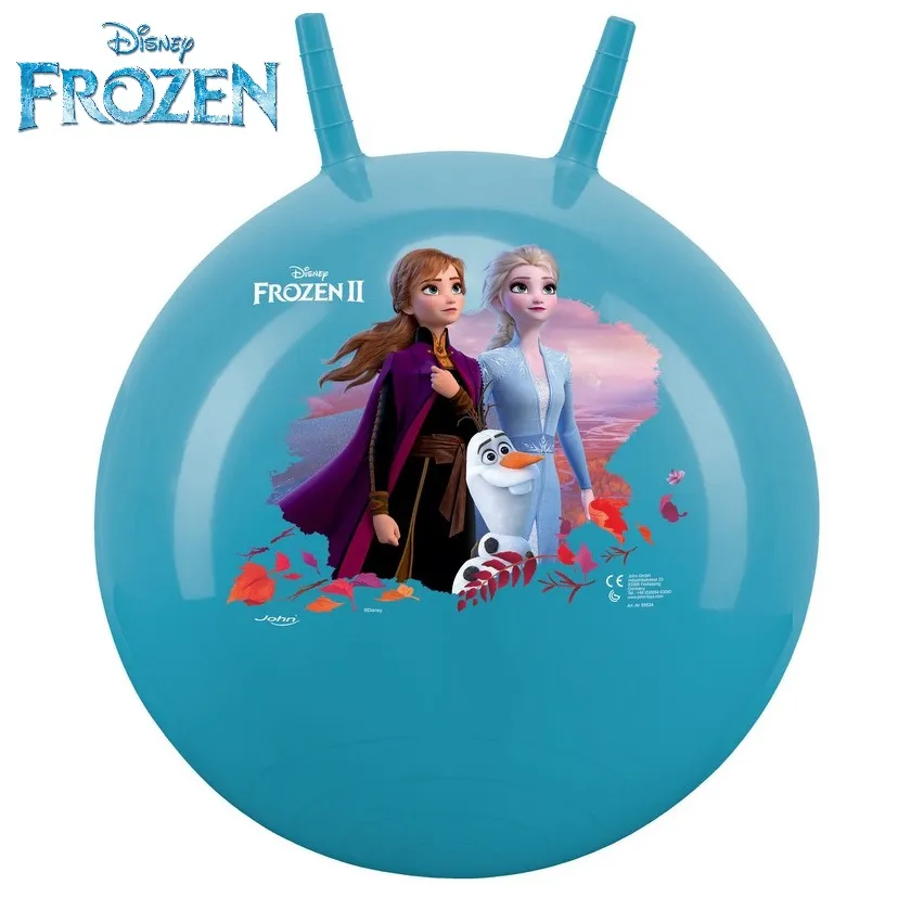 Топка за скачане Disney Frozen, 50см, с дръжки, JOHN