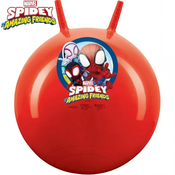 Топка за скачане Disney Spidey, 50см, с дръжки, JOHN