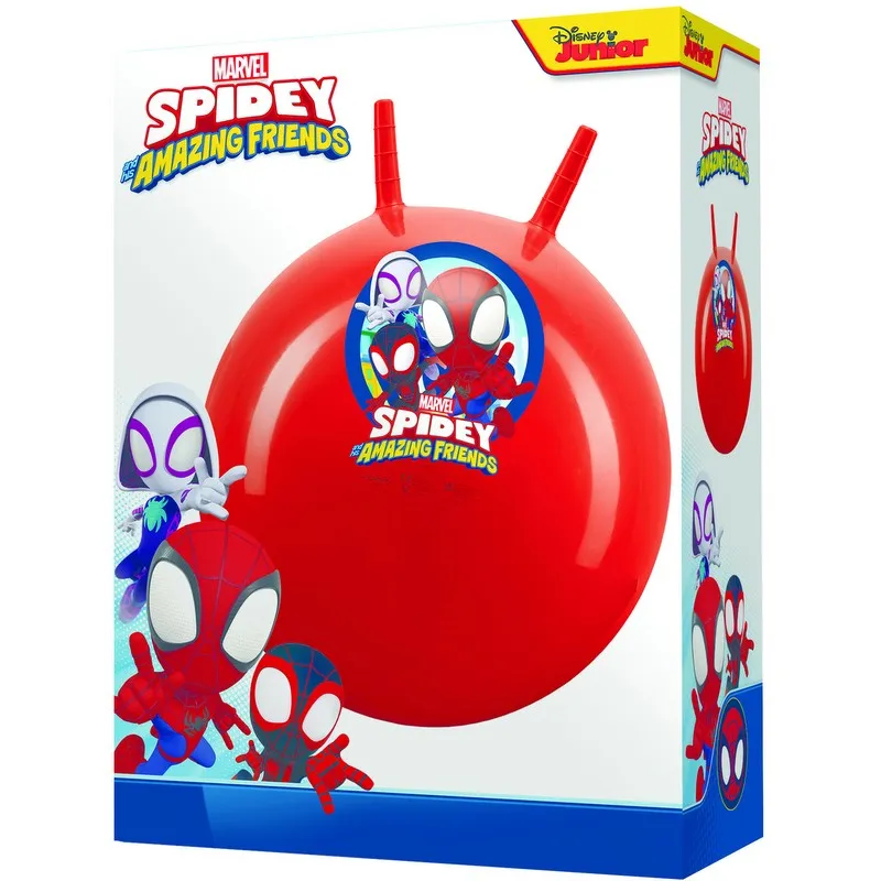 Топка за скачане Disney Spidey, 50см, с дръжки, JOHN