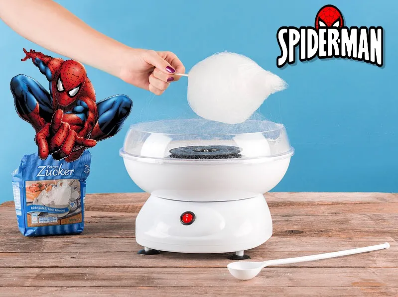 Машина за захарен памук 520W Спайдермен Spiderman  1