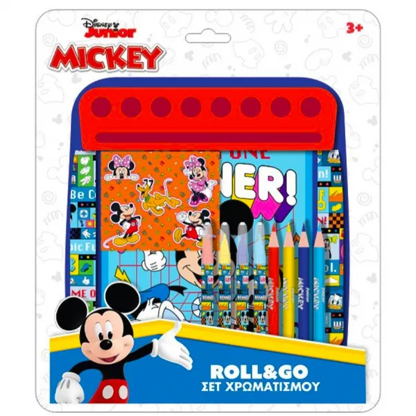 Комплект за оцветяване на Disney Mickey-Minnie Roll & Go, Дисни Мики - Мини Маус 1