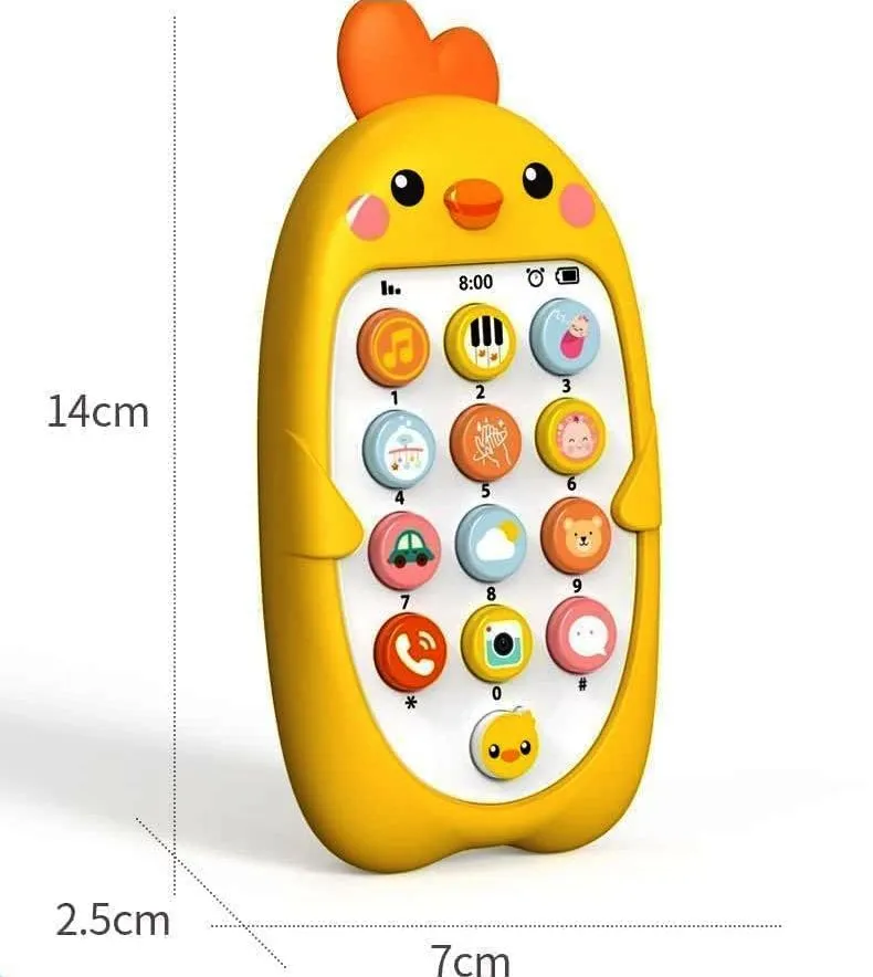 Бебешки обучаващ телефон с гризалка за зъби, забавни мелодии и звуци 6