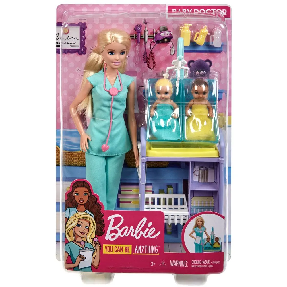 Кукла Barbie Барби - Игрален комплект детски Педиатър 3