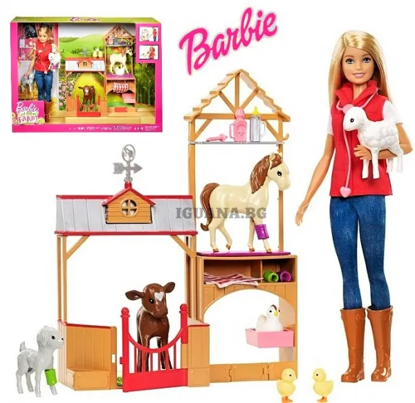 Кукла Barbie Барби - Ветеринарка във фермата 1