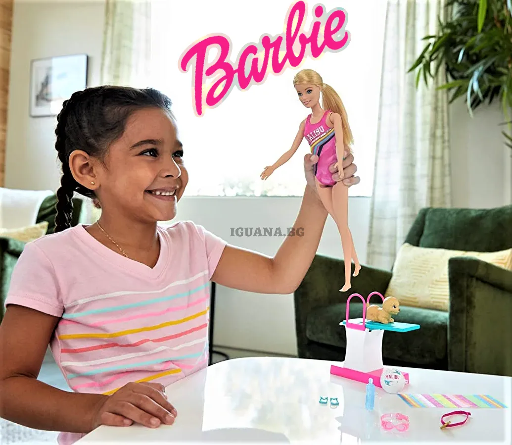 Кукла Barbie Барби - Плувкиня с домашния си любимец 2
