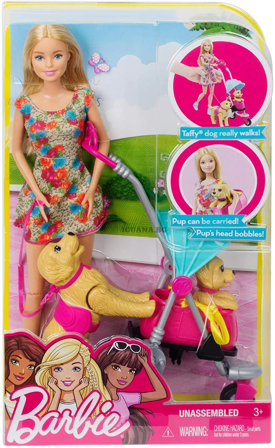 Кукла Барби Barbie - Комплект на разходка с кученца 2