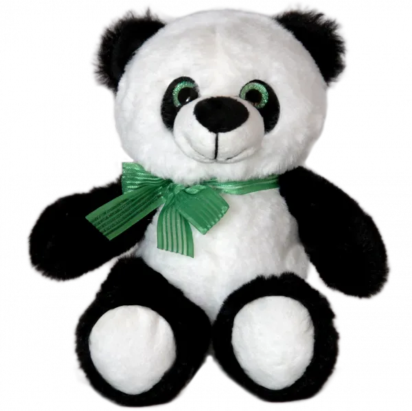 Панда със зелена панделка, 18см 1