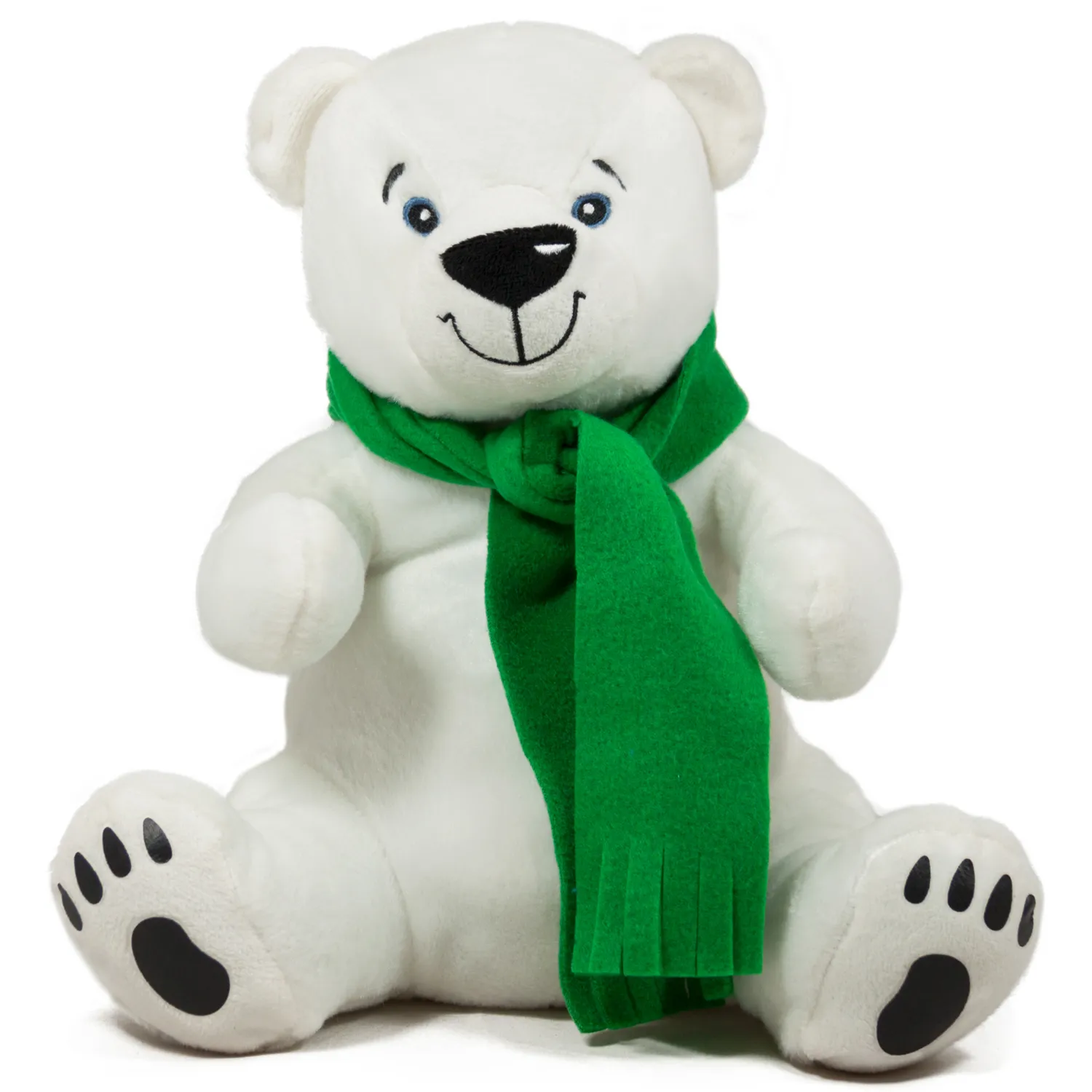 Полярна мечка с шал Зелен, 40см 1