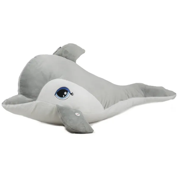 Плюшен делфин Сив 65х22 см