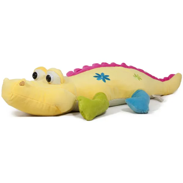Цветен крокодил 70см Жълт