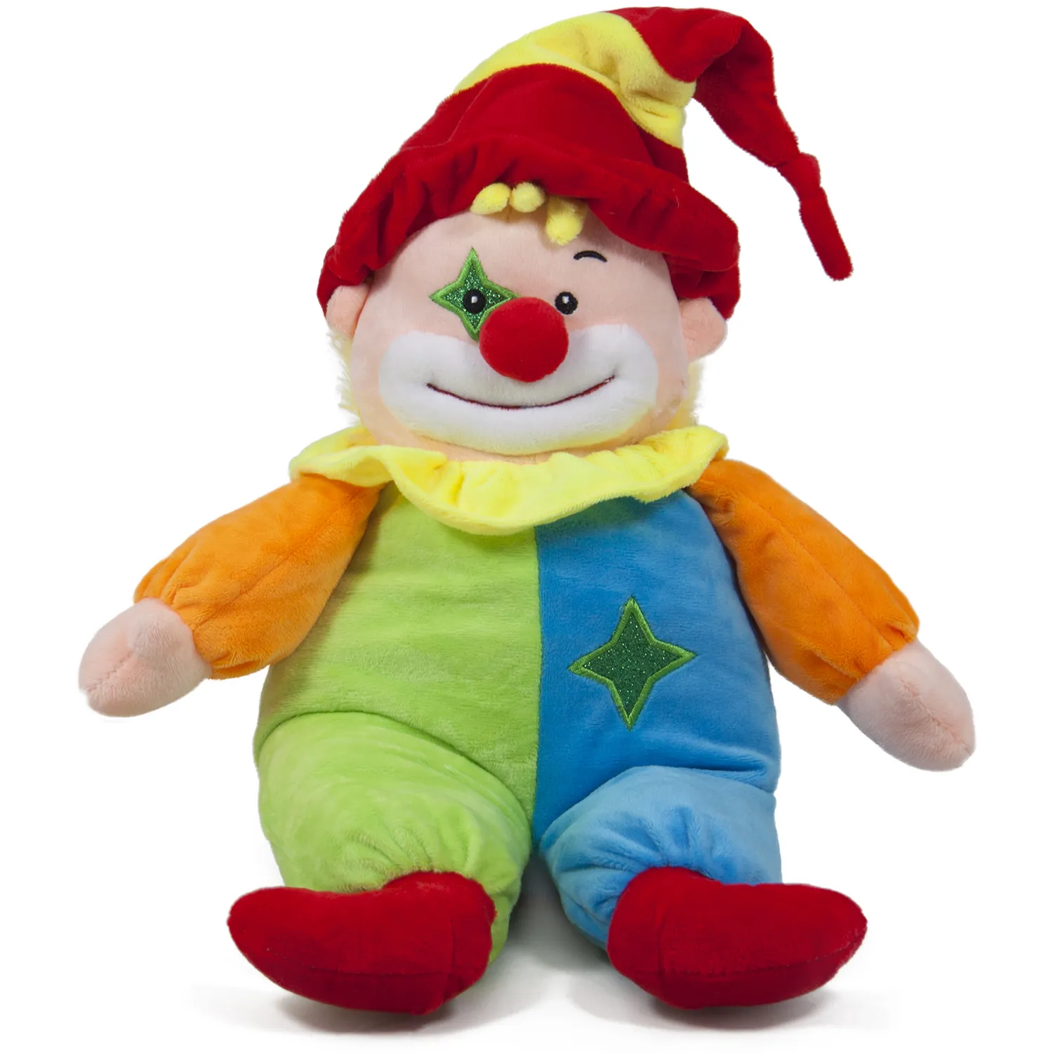 Плюшен клоун С червена шапка 43 см