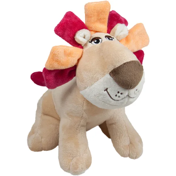 Лъв с цветна грива С кафяво носле 18 см