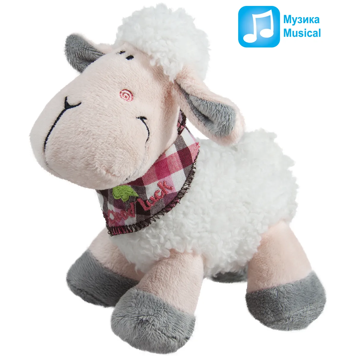 Овца с кърпа 18см 