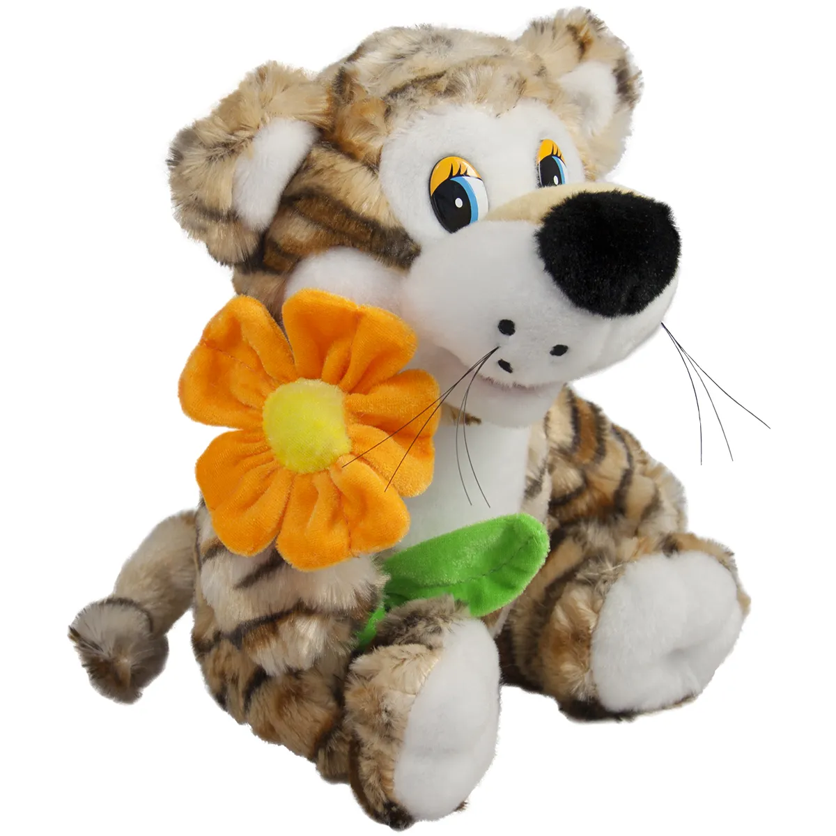 Тигър с цвете 25см