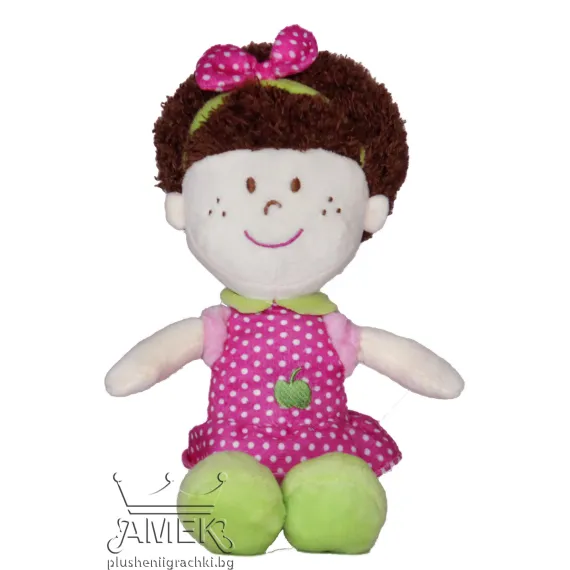 Пюшена кукла с диадема| 3 цвята Розов 34 см 