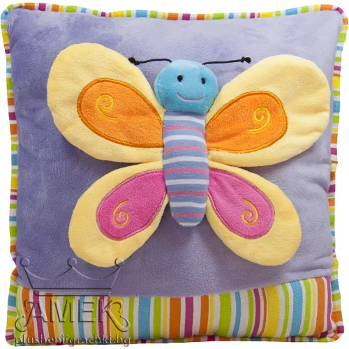 Възглавница с пеперуда| 6 цвята Лилав 30х30 см