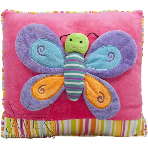 Възглавница с пеперуда| 6 цвята Розов 30х30 см