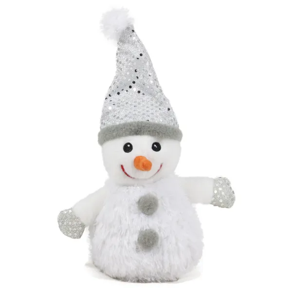Снежен човек със зимна шапка Със сива шапка 22 см