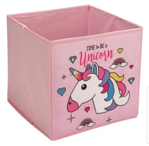 Кутия за съхранение Еднорог Unicorn 25х25х25см