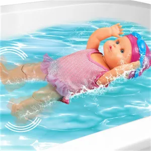 Плуващо интерактивно Бебе с бански костюм и очила  1