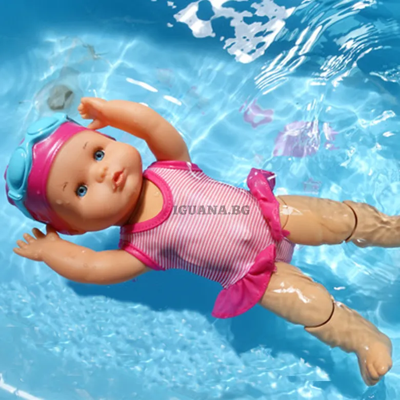 Плуващо интерактивно Бебе с бански костюм и очила  6