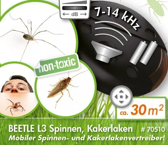 Isotronic BEETLE L3 Уред с ултразвук против хлебарки и паяци, за 30 кв.м 1