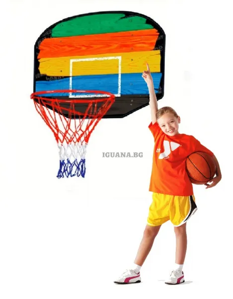 Баскетболен кош и табло, 80х60х1.3см 1