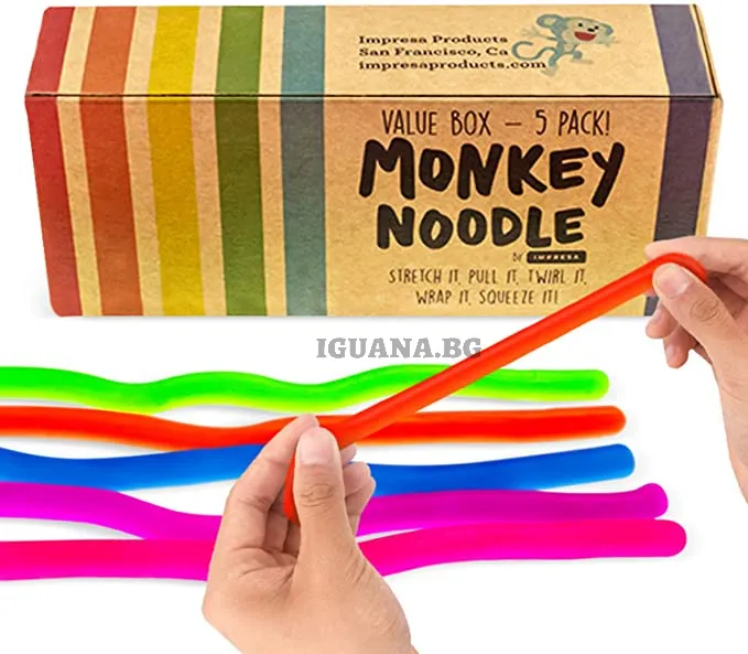Monkey Noodles ПРОМО Комплект 6 броя Мънки нудалс, Fidget toys 5