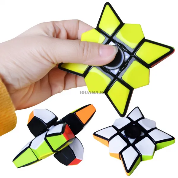 Rubik Fingertip Magic Cube Spinner, Магически Рубик Куб, Спинър, Fidget toys 1