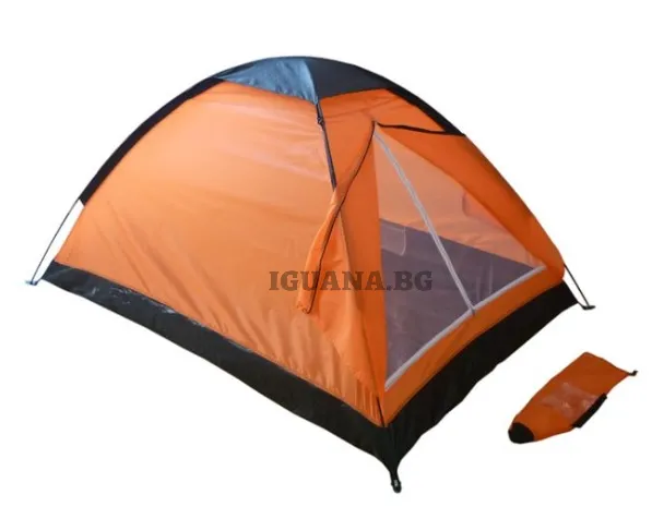 Двуместна палатка за къмпинг 200х140х100см, воден стълб 400мм 1