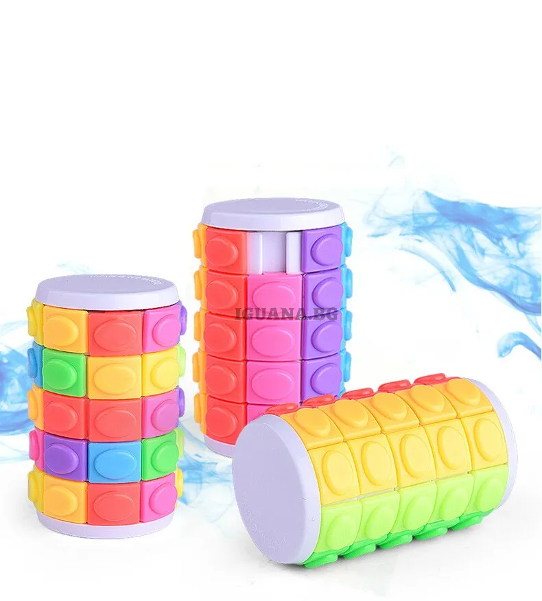 Антистрес играчка Цилиндър на Рубик, Rotate & Slide Puzzle, Fidget toys 1