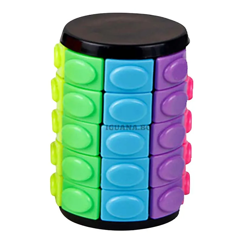 Антистрес играчка Цилиндър на Рубик, Rotate & Slide Puzzle, Fidget toys 4