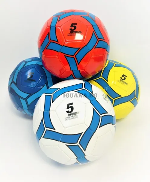 Кожена футболна топка, 5ца, 4 цвята