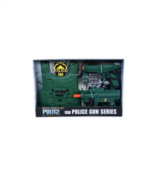 Полицейски Пистолет и Автомат с Жилетка 