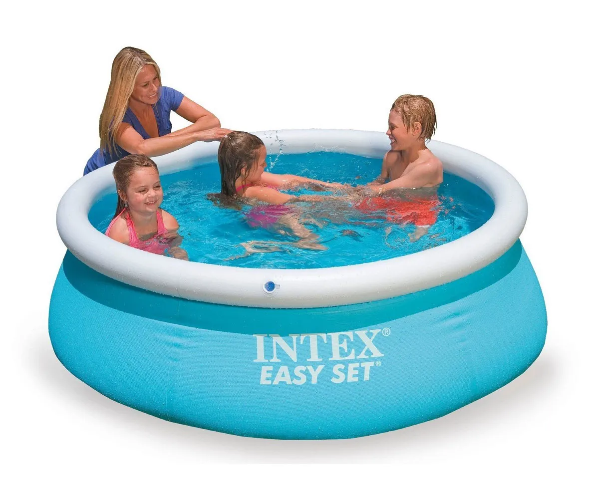 Надуваем басейн INTEX Easy Set 183x51cm 2