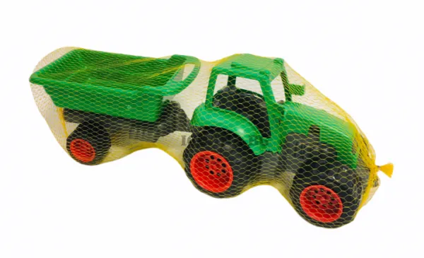 Детски Трактор с Ремарке / зелен 