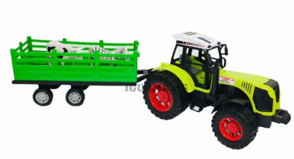 Детски Селскостопански Машини / Трактор с Ремърке и Животни Голям  1