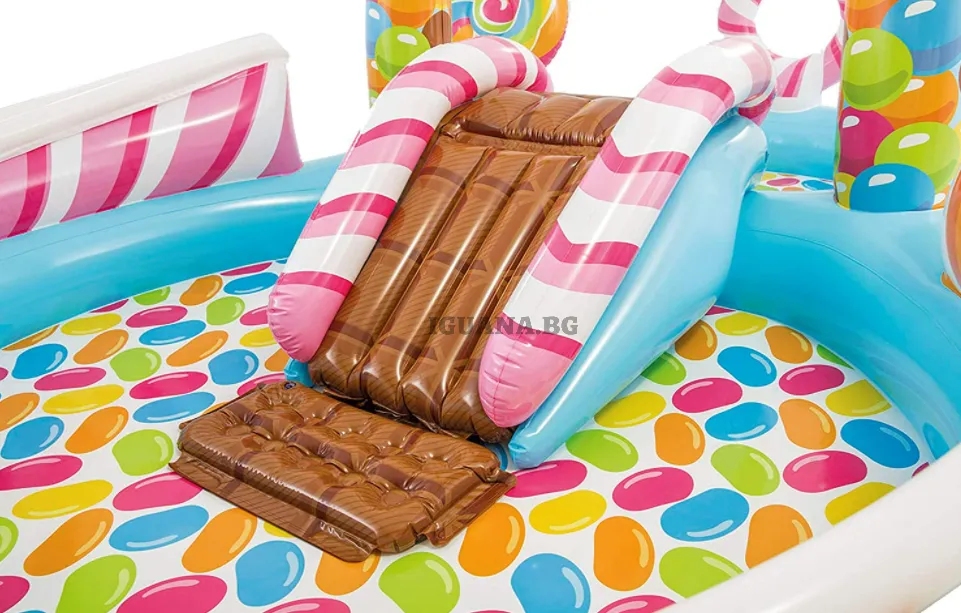 Детски басейн с пързалка Intex Candy Zone Play Center 57149  6