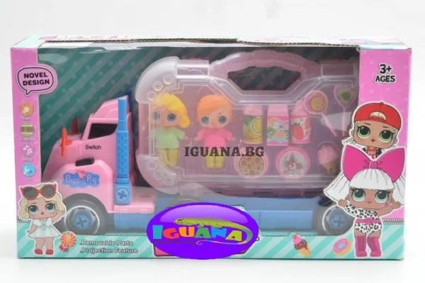 Камион с кукли Малките Кукли / Изненада  в куфарче