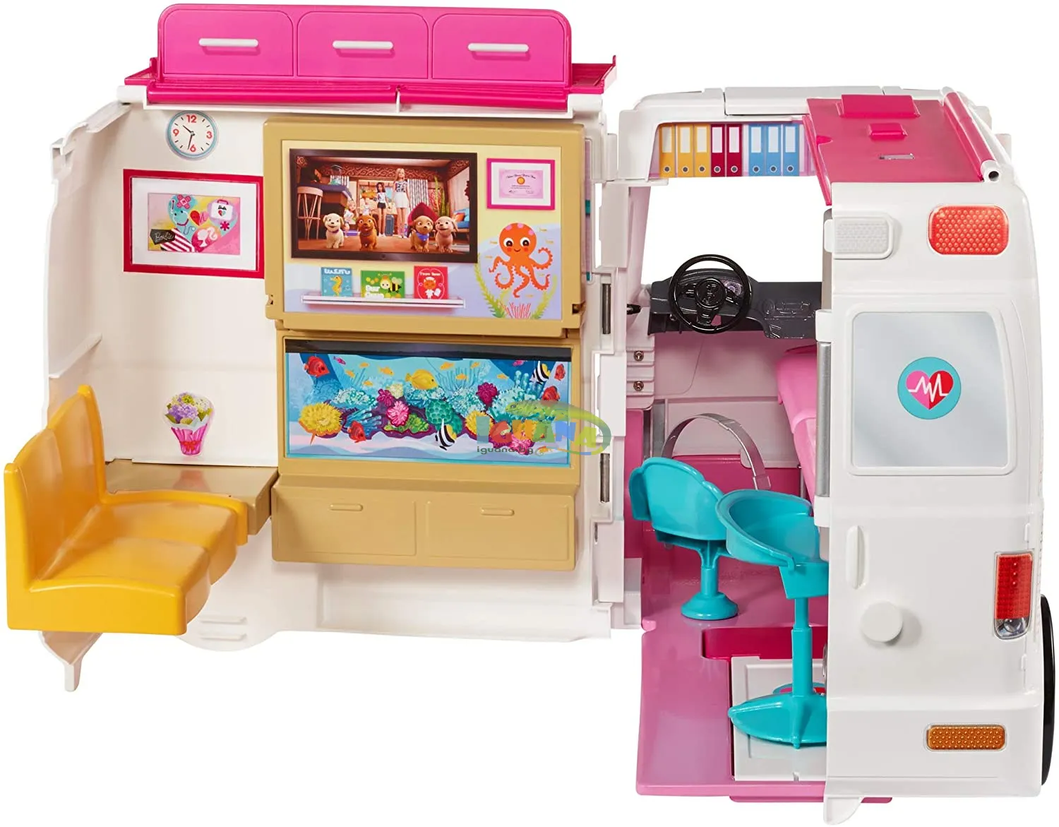 Мобилна клиника - игрален комплект с линейка Барби / Barbie  8