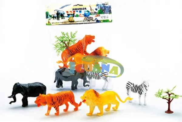 Детски Комплект Фигурки Африкански животни / Екзотични 4бр.