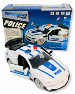 Полицейска Кола с Отварящи се Врати и Багажник със Звук и Светлини  1
