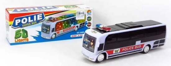 Автобус Полиция със Звук и Светлини 