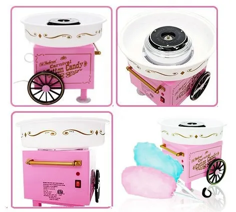 Машина за захарен памук, розова, 520W РЕТРО ДИЗАЙН,Мини Маус Minnie Mouse 9