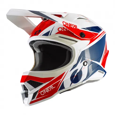 Каска O’NEAL 3SERIES STARDUST WHITE/BLUE/RED