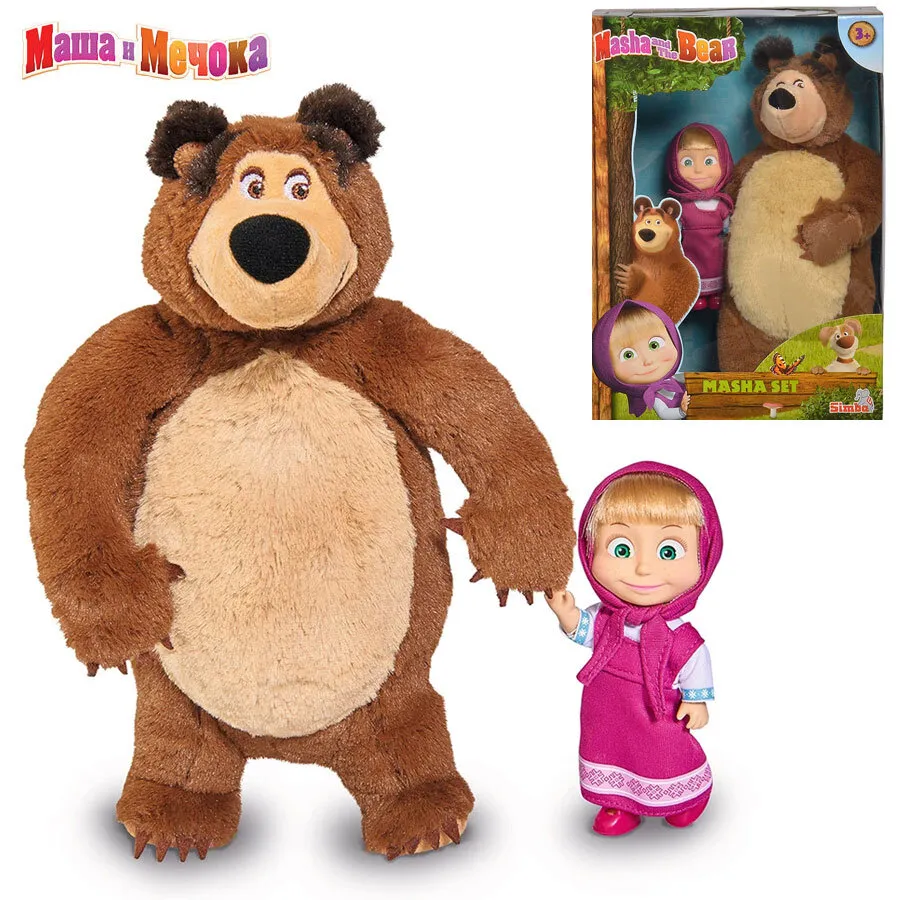Simba Маша и Мечока Плюшен мечок и кукла Маша 2