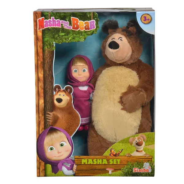 Simba Маша и Мечока Плюшен мечок и кукла Маша 1